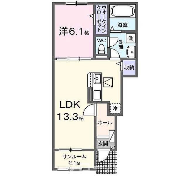 メゾンすずらん 102｜香川県仲多度郡まんのう町四條(賃貸アパート1LDK・1階・50.05㎡)の写真 その2