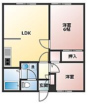 さくらアパートメントB 101 ｜ 香川県丸亀市飯野町東二1449（賃貸アパート2LDK・1階・46.05㎡） その2