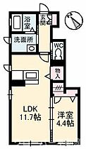 ラピス 103号室 ｜ 香川県丸亀市中府町1丁目（賃貸アパート1LDK・1階・41.04㎡） その2