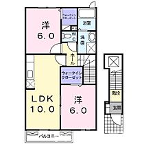 グリーン　ブリッサ 202 ｜ 香川県坂出市西庄町379番地1（賃貸アパート2LDK・2階・54.85㎡） その2