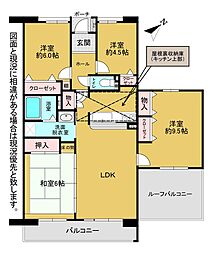 アーベイン大里西 4LDKの間取図画像