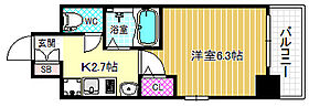 ラナップスクエア東天満  ｜ 大阪府大阪市北区東天満1丁目（賃貸マンション1K・2階・21.09㎡） その2