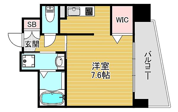 ウィスタリア京橋 ｜大阪府大阪市都島区東野田町5丁目(賃貸マンション1R・2階・28.65㎡)の写真 その2