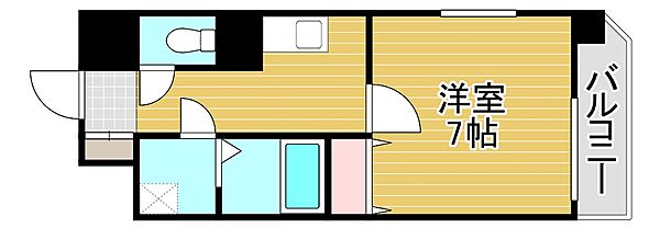 Amabile深江橋 ｜大阪府大阪市城東区諏訪4丁目(賃貸マンション1K・4階・25.48㎡)の写真 その2