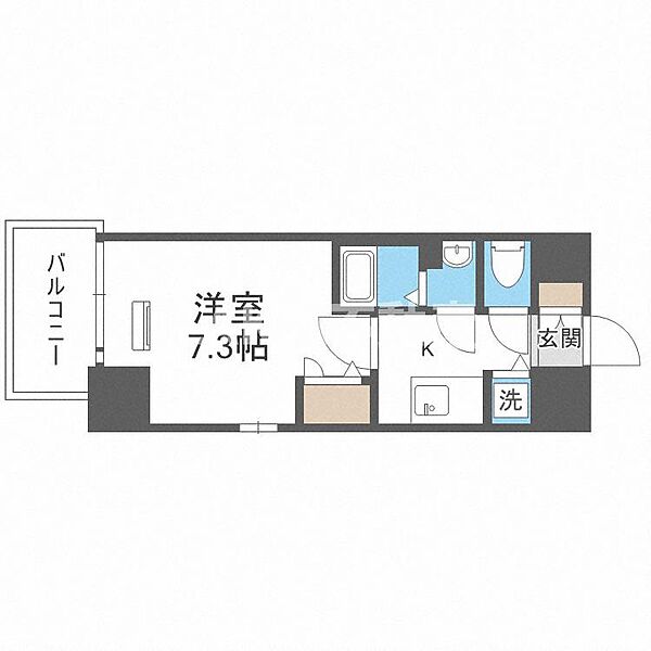 クレストタップ京橋 ｜大阪府大阪市城東区鴫野西2丁目(賃貸マンション1K・9階・23.89㎡)の写真 その2