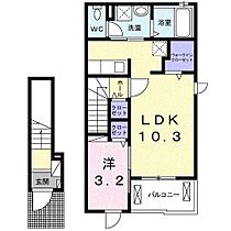 千夜 205 ｜ 静岡県御殿場市神山（賃貸アパート1LDK・2階・37.63㎡） その2