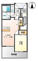 ハーベストコートＳ  ｜ 静岡県裾野市佐野（賃貸アパート1LDK・1階・44.73㎡） その2