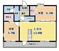 メゾン・ド・ゼフ 302 ｜ 静岡県富士市石坂389-108（賃貸マンション2LDK・3階・59.00㎡） その2