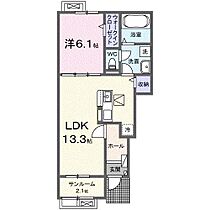 プラシード　Ｋ．II 102 ｜ 静岡県御殿場市新橋（賃貸アパート1LDK・1階・50.01㎡） その2