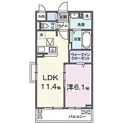 間取図画像 1LDK