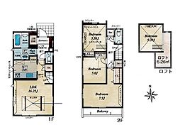 府中市朝日町1丁目　新築戸建　全3棟　1号棟