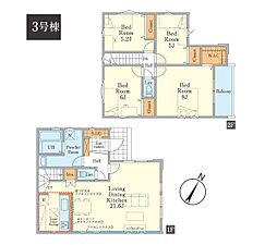 東村山市恩多町3丁目2期 新築戸建 全3棟 3号棟