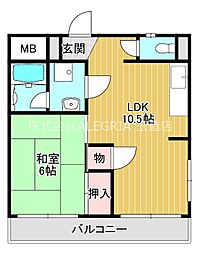 間取図画像 1LDK