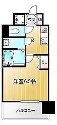 レジュールアッシュ緑橋駅前 1Kの間取図画像