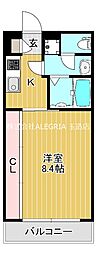 リブリ・メゾン・ド・ケイ 1Kの間取図画像