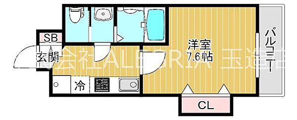 大阪府大阪市東成区中本４丁目(賃貸マンション1K・13階・24.75㎡)の写真 その2