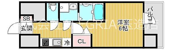 大阪府大阪市東成区中道３丁目(賃貸マンション1K・11階・21.54㎡)の写真 その2