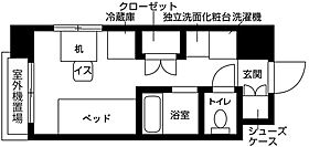 レジディア九大学研都市 313 ｜ 福岡県福岡市西区西都１丁目11-28（賃貸マンション1R・3階・16.01㎡） その2