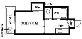 第2ハイム広田 303 ｜ 福岡県福岡市城南区片江４丁目18-4（賃貸マンション1K・3階・22.04㎡） その2