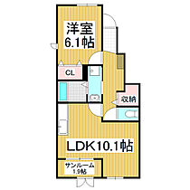 ジュエル  ｜ 長野県岡谷市長地権現町2丁目（賃貸アパート1LDK・1階・44.91㎡） その2