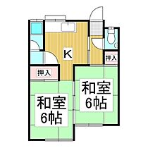 コーポやよい  ｜ 長野県諏訪市大字中洲（賃貸アパート2K・1階・37.93㎡） その2