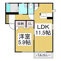 間取図画像 1LDK