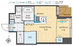 パークルール恵比寿 402 ｜ 東京都渋谷区恵比寿2丁目（賃貸マンション1LDK・4階・29.14㎡） その2