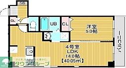 ヴィクトリア（ＶＩＣＴＯＲＩＡ） 1階1LDKの間取り
