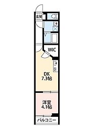 SHELL MAISON（シェル メゾン） 2階1DKの間取り