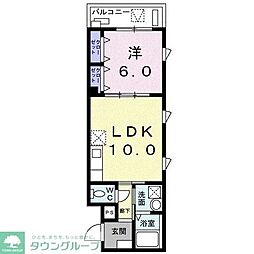 ヴェルヴェーヌ 5階1LDKの間取り