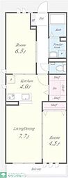ＥＬＹＭ　ＪＯＹ　ＩＲＩＦＵＮＥ 1階2LDKの間取り