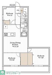 コンフォート津田沼壱番館 5階3LDKの間取り