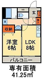 間取図画像 1LDK
