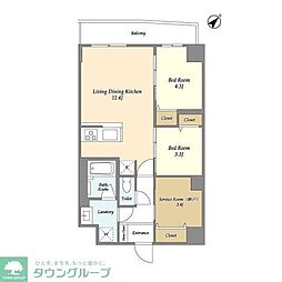 間取図画像 2SLDK