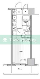 Nステージ西船橋3 1Kの間取図画像