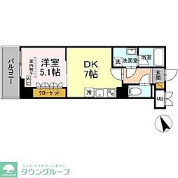 Grand Village 1DKの間取図画像