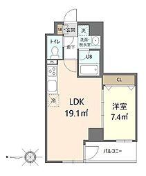 VivaceKasai 1LDKの間取図画像
