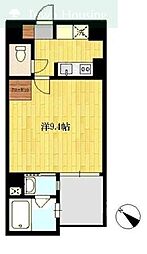 エスポワール本八幡 1Kの間取図画像