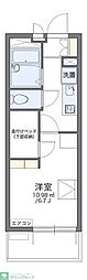 レオパレス日時計 1Kの間取図画像