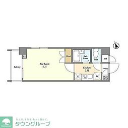 IMPROVE西船橋 1Kの間取図画像