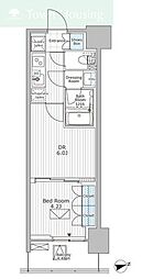 パークアクシス市川 2Kの間取図画像