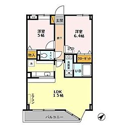 MAISONVICTOIRE 2LDKの間取図画像