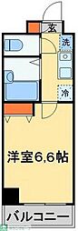 S-FORT船橋roots 1Kの間取図画像