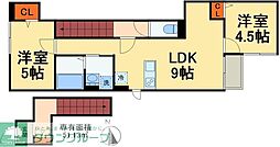 RIVAGE 2LDKの間取図画像