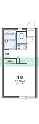 レオパレス若葉レジデンス2 1Kの間取図画像