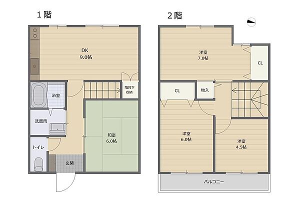 間取りを拡大表示