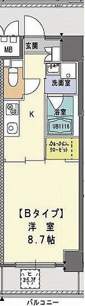 Ｍ’ｓ－ＧＯＮ 402｜千葉県松戸市松戸(賃貸マンション1K・4階・31.02㎡)の写真 その2