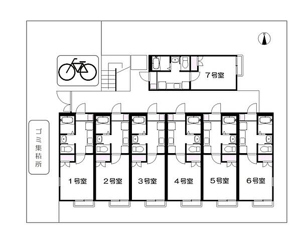 クリスタル竹の塚 206｜東京都足立区西伊興4丁目(賃貸アパート1K・2階・20.02㎡)の写真 その14