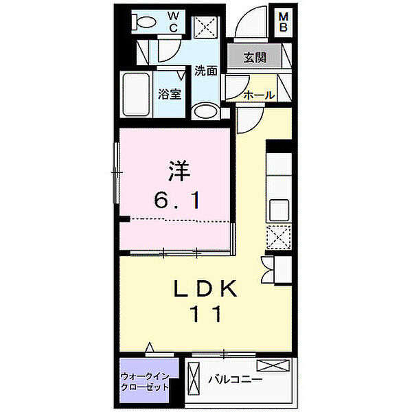 エスプランドル五香 305｜千葉県松戸市五香1丁目(賃貸マンション1LDK・3階・41.94㎡)の写真 その2