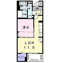 オリエンス 203 ｜ 千葉県流山市駒木491-5（賃貸マンション1LDK・2階・41.92㎡） その2